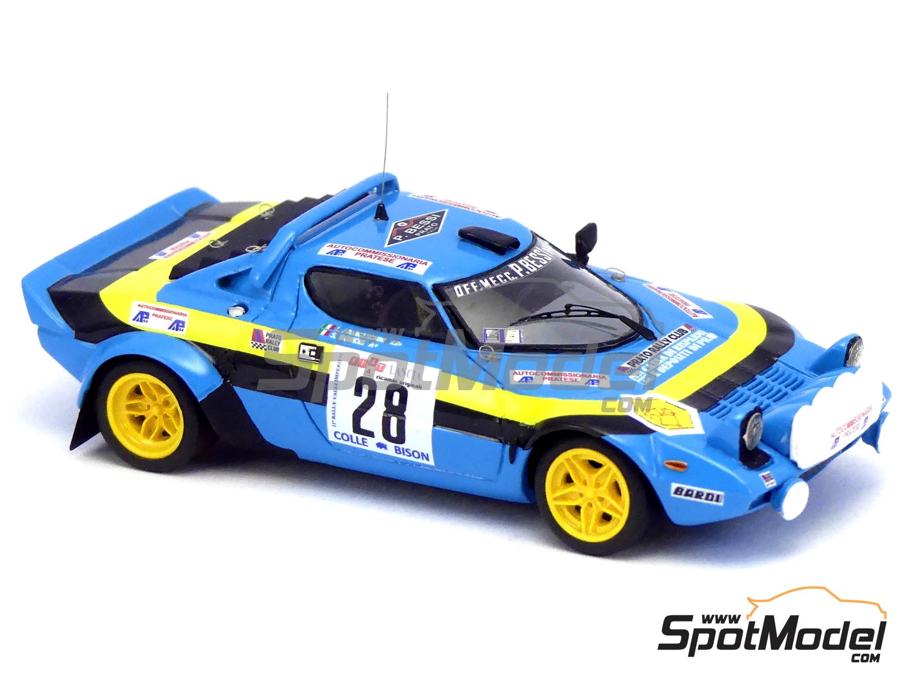 Lancia Stratos HF Prato Rally Club Team - Valli Imperiesi Rally 1982. Car  scale model kit in 1/43 scale manufactured by Arena Modelli (ref. ARE1285)